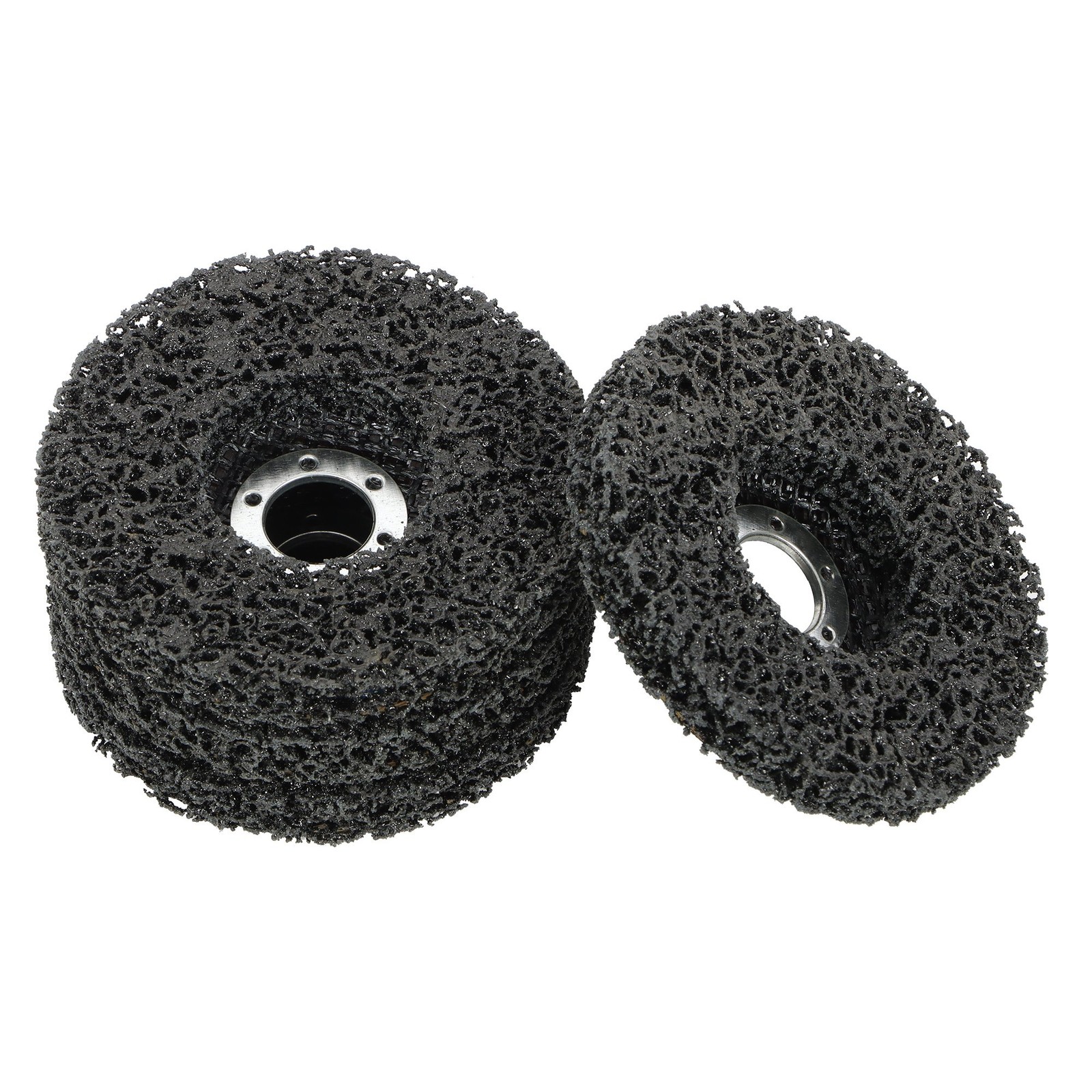 10 PCS 4-1/2″ x 7/8″ Black Diamond Grinding Discs Strip Discs for Angle Grinder