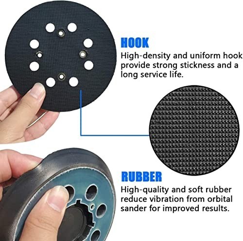 5 Inch Replacement Sander Pad for Craftsman CMCW220B & CMEW231 Sander 5″ 8 H