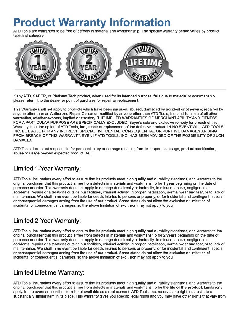 ATD-88250 – 2″ Zirconia 50 Grit Grinding Disc (25 Pack)