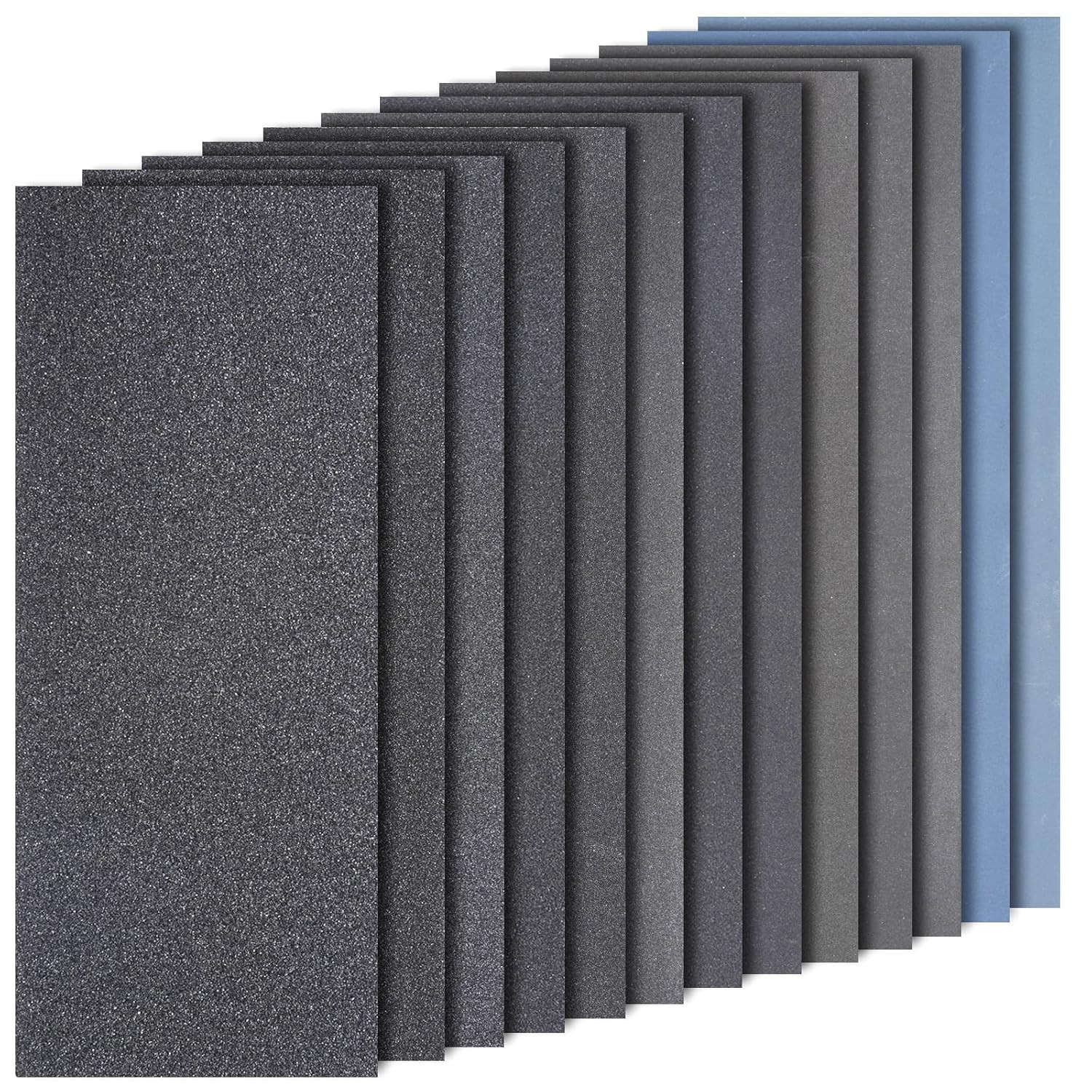 52PCS Wet Dry Sandpaper Assortment 120-3000 Grit Sanding Sheets 9×3.6 Inch new