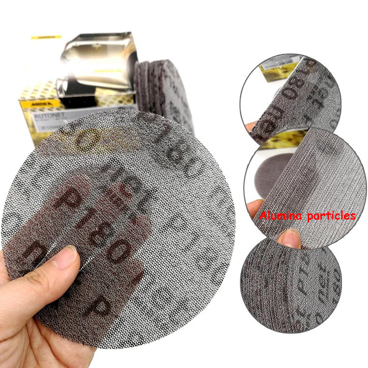 6 Inch 150mm Mesh Abrasive Dust Free Sanding Discs Sandpaper Dry Use 80# – 1000#