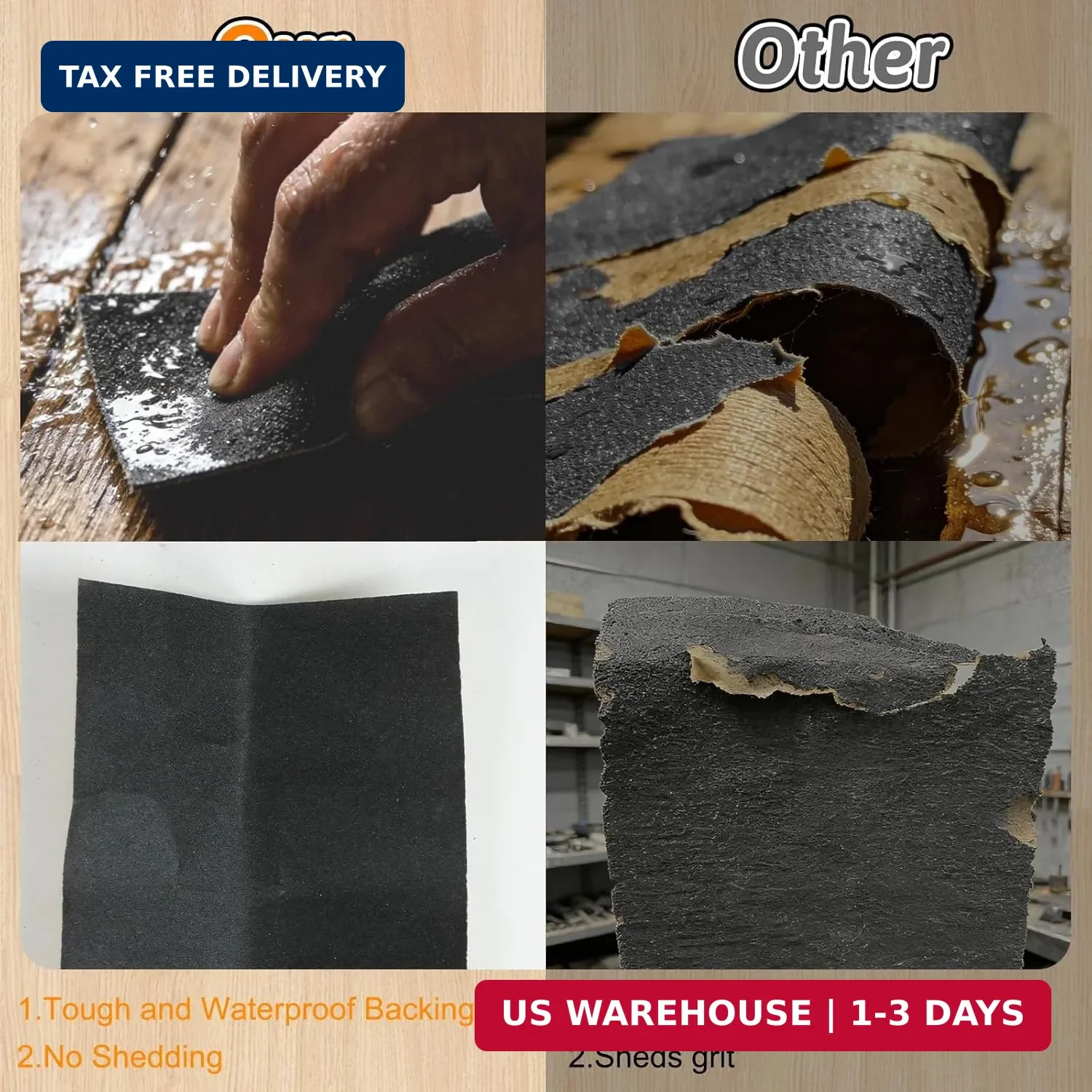45 Pcs Sandpaper Assortment 80-5000 Grit Wet Dry Sandpaper 9×3.6 Inch 80-5000G