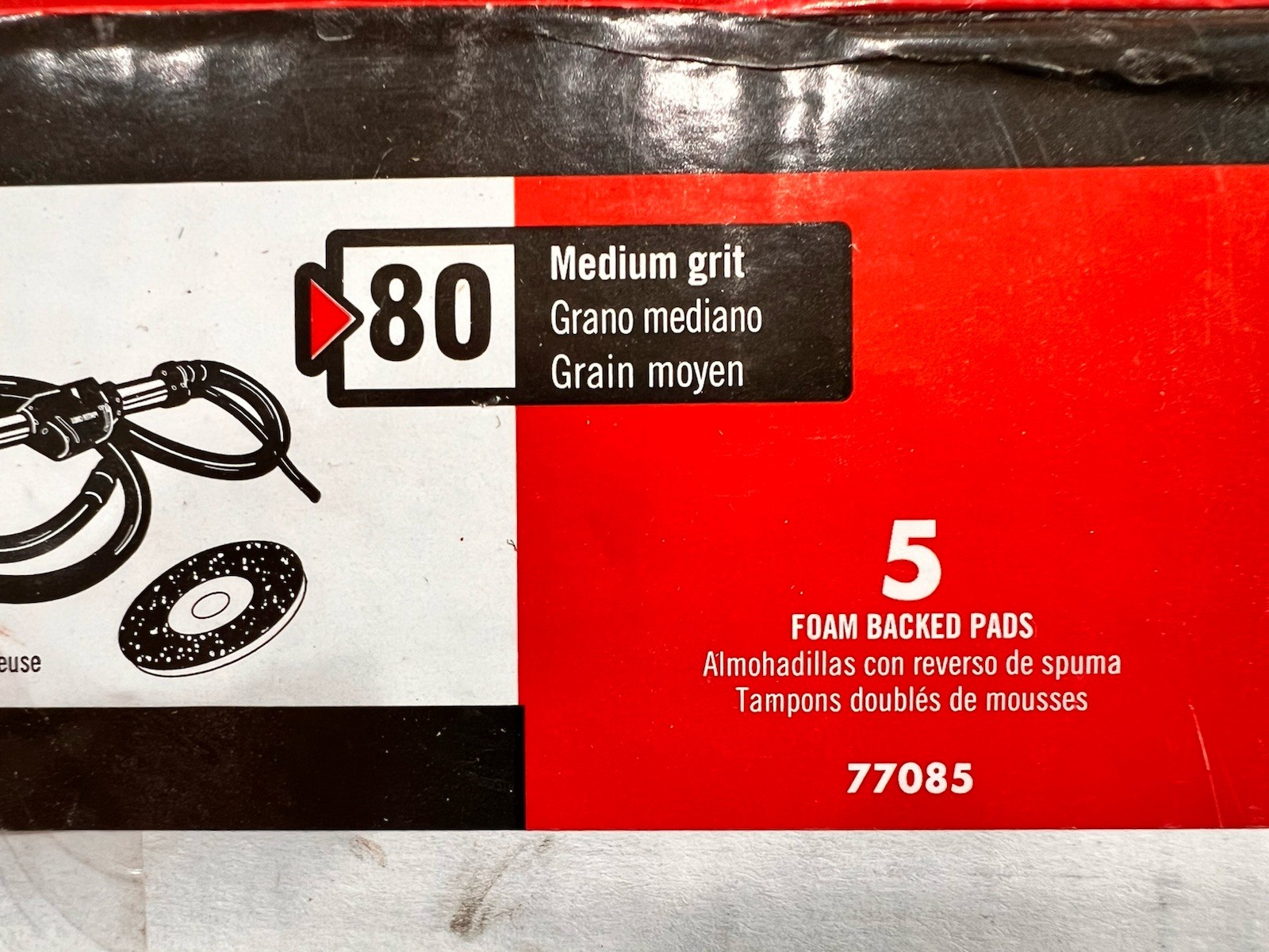 Porter Cable 9-In. Drywall Sander Pad 80 Grit For 7800 77085 Pack of Five New