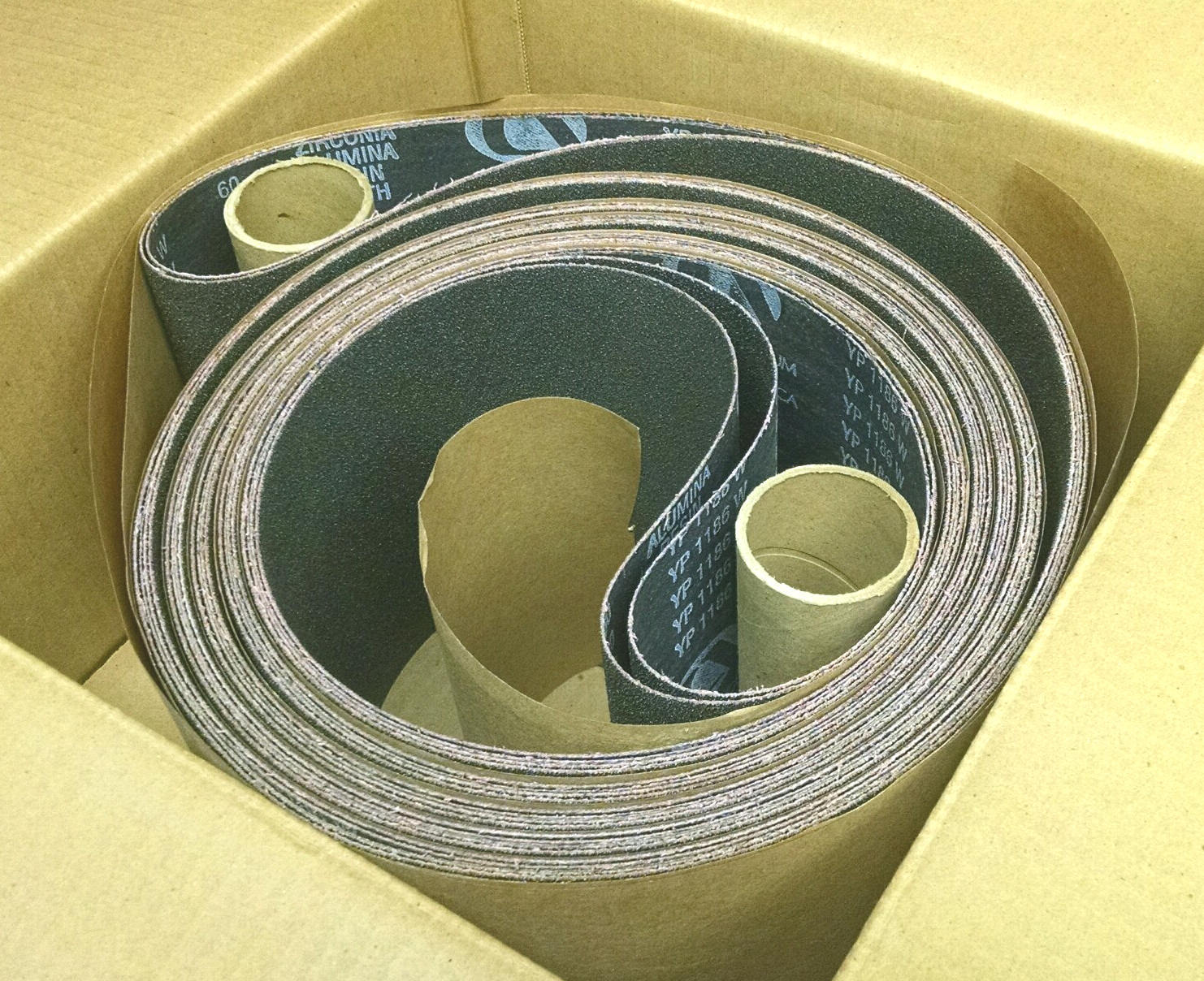 5 Wide Sanding Belts 6″ x 142 Long x 180 grit Hermes Sander grinder Extra Length