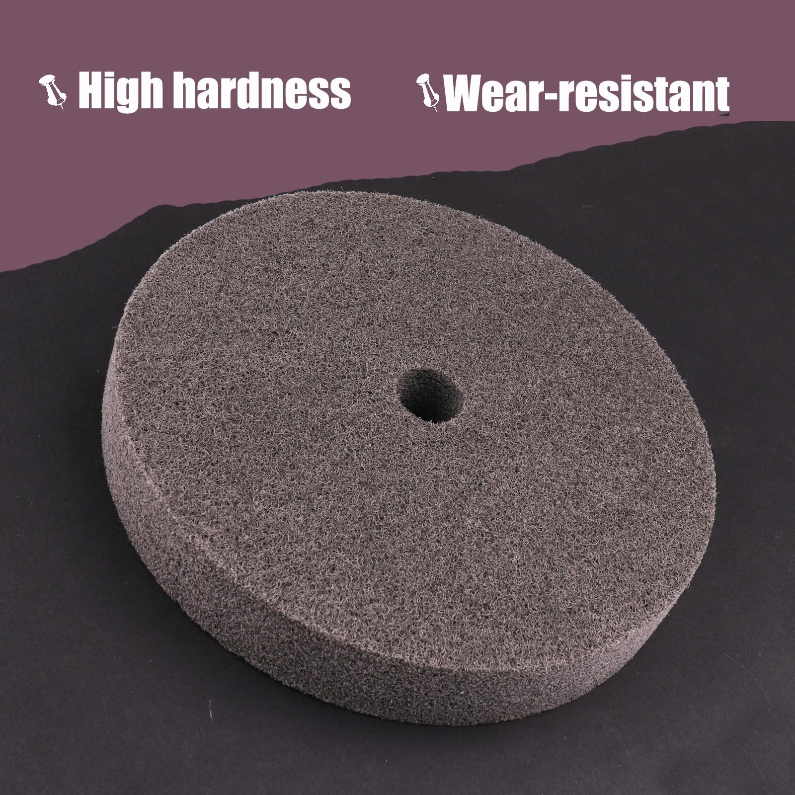 CBRIGHT 6 Inch Fiber Buffing Wheel,7P Hardness Polishing 6 inches