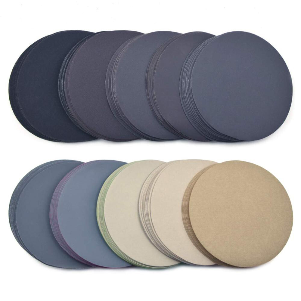6 in 7 in Sanding Discs 60-10000 Grit Hook & Loop Pads Orbital Sander Sandpaper