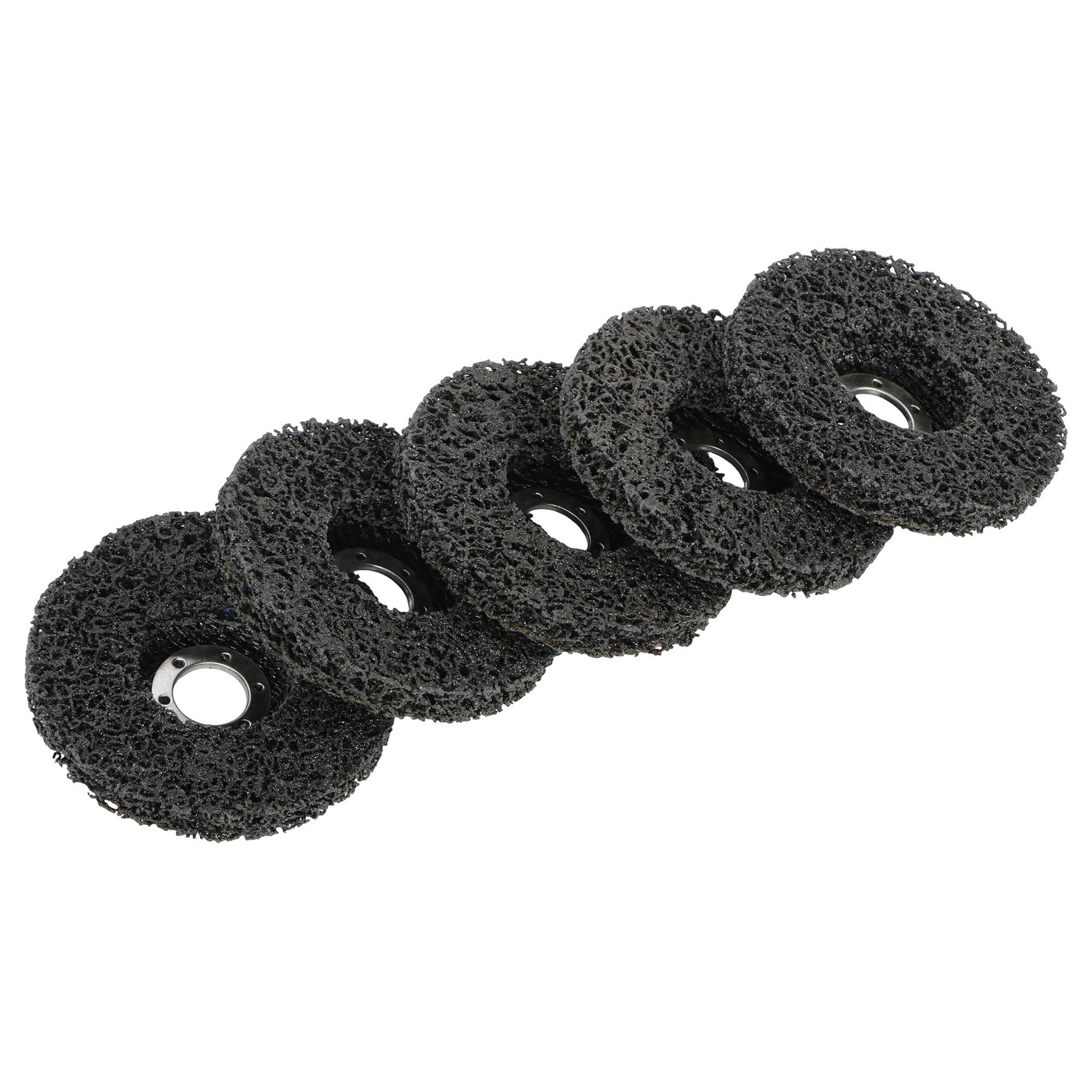 10 PCS 4-1/2″ x 7/8″ Black Diamond Grinding Discs Strip Discs for Angle Grinder