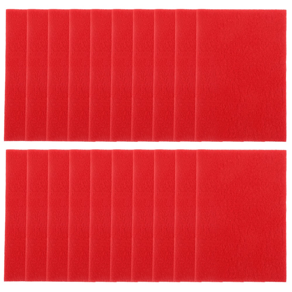 30Pcs Medium Grit Sanding Sponge Sheets for Polishing Metal Plastic Red Sponge