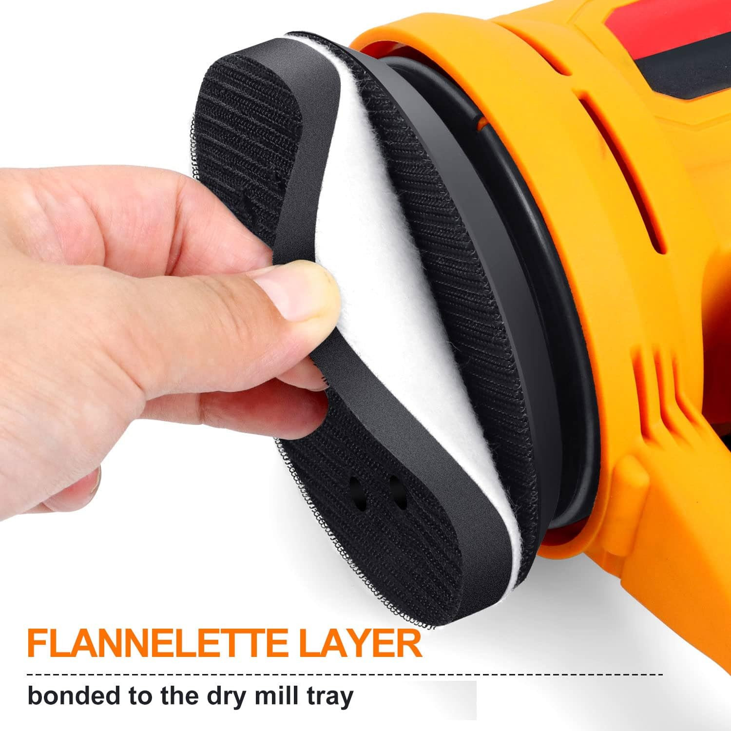 5 Inch 8 Holes Interface Pad, 5” Orbital Sander Foam Pad