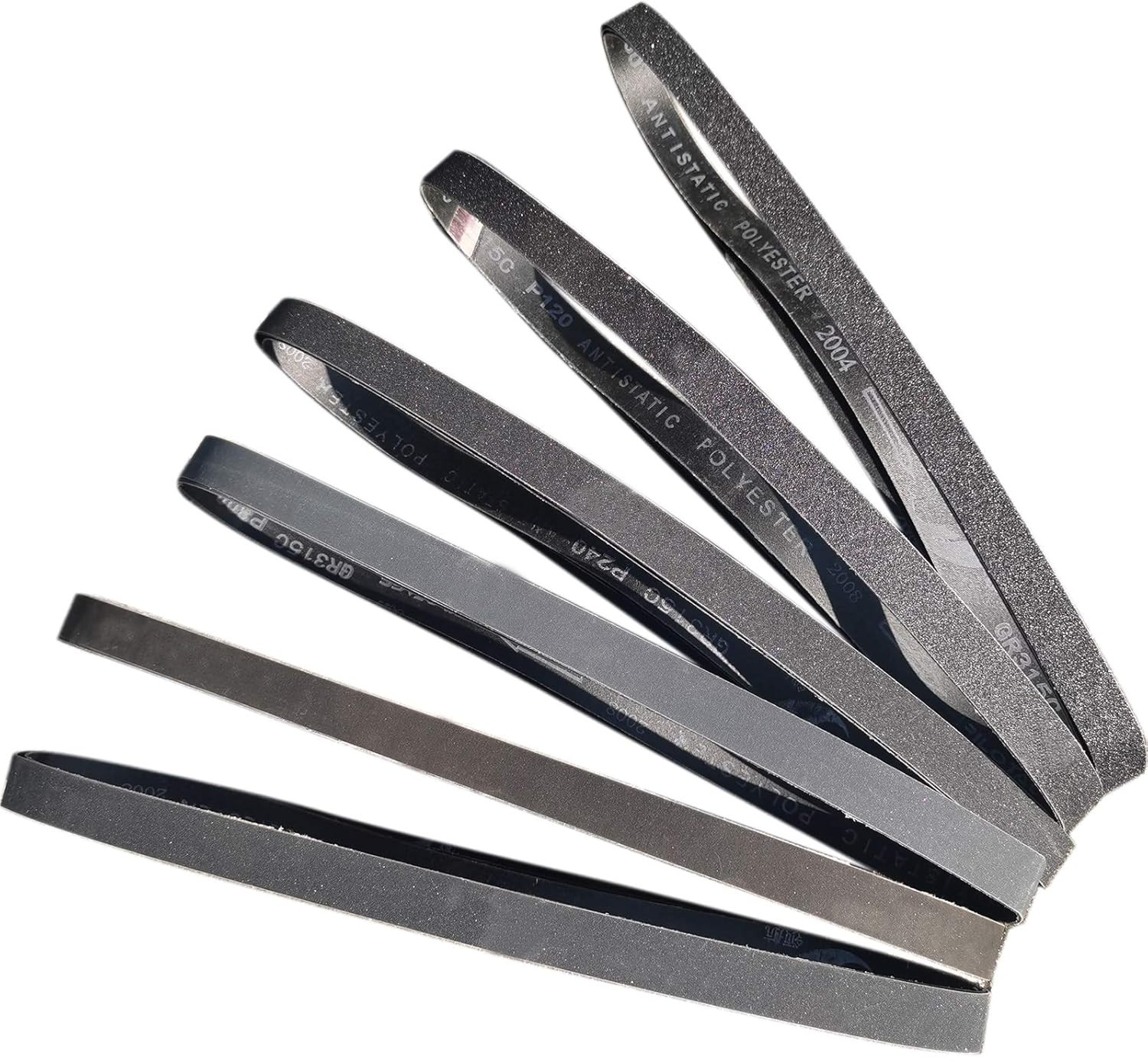 18 PCS 1 X 42 Inch Silicon Carbide Sanding Belts Assortment- 80, 120, 240, 400,