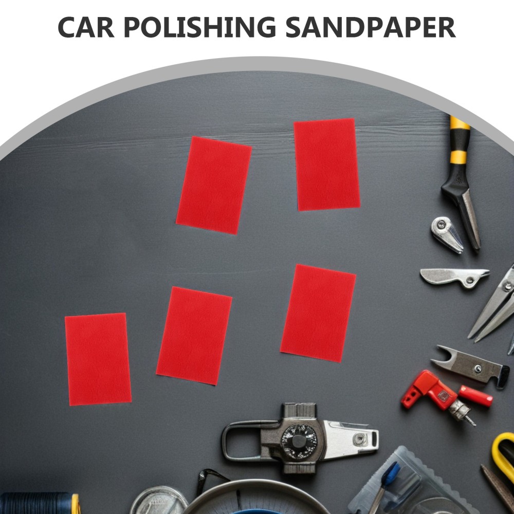 30Pcs Medium Grit Sanding Sponge Sheets for Polishing Metal Plastic Red Sponge