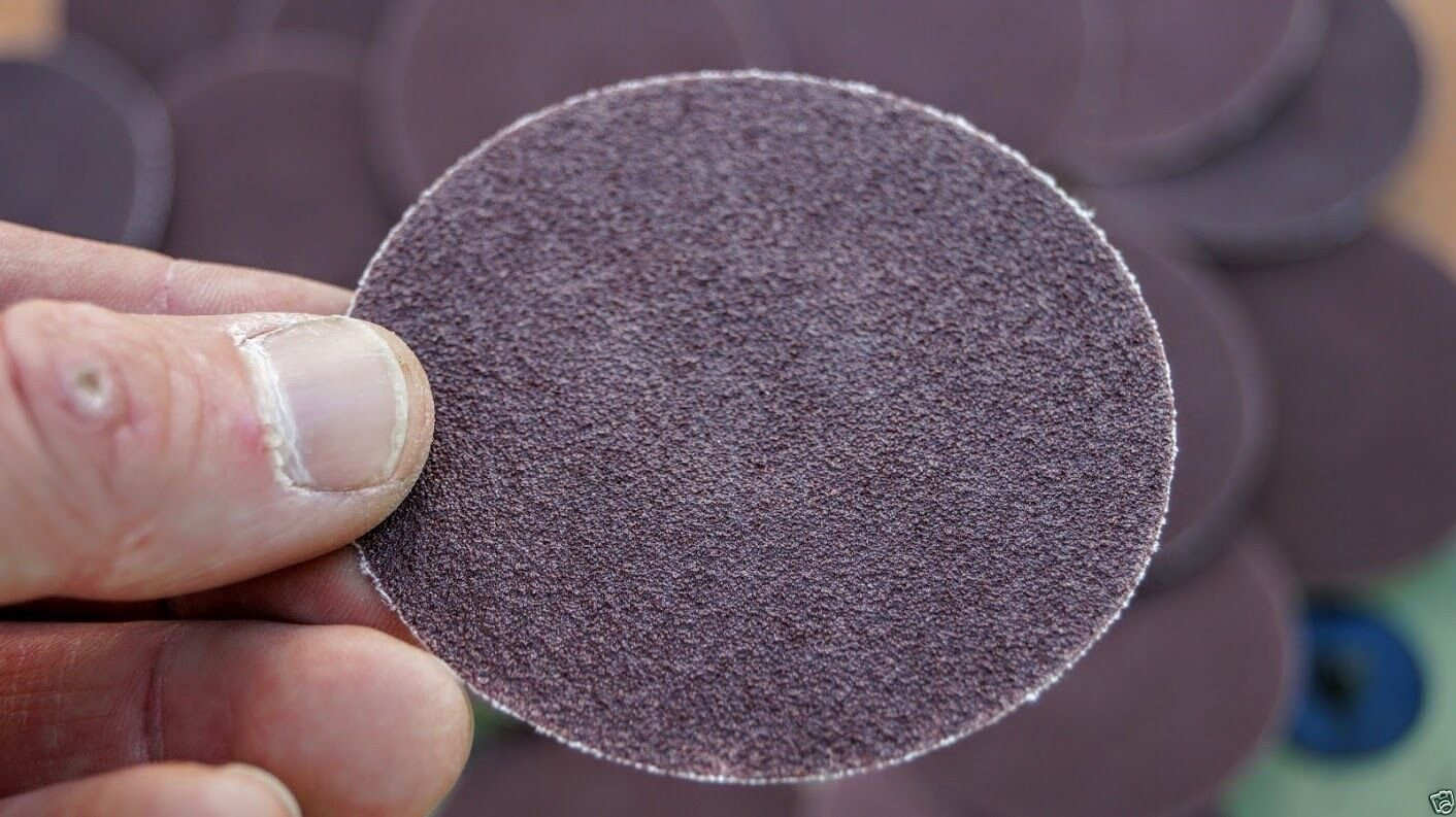 25PC 3″ ROLOC DISCS 120 GRIT R TYPE SANDING ABRASIVE ROLL LOCK MEDIUM – NEW!