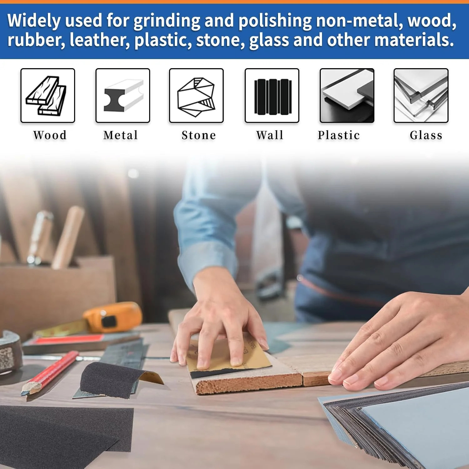 Wet Dry Sandpaper 30Pcs Ultra Fine Waterproof Sand Paper Sheets 9×3.6 Inch Inclu