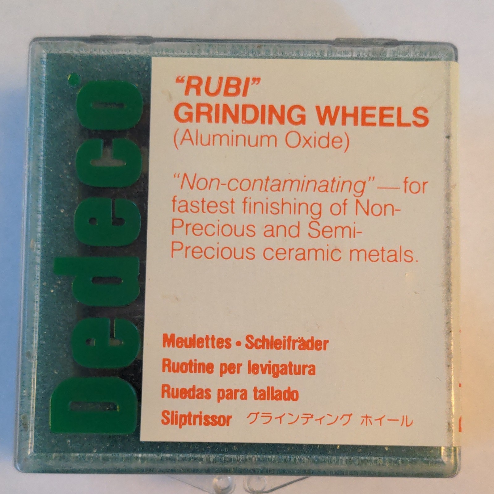 Dedeco Rubi Aluminum Oxide Grinding Wheel 5396 21,000 RPM Ceramic Metals