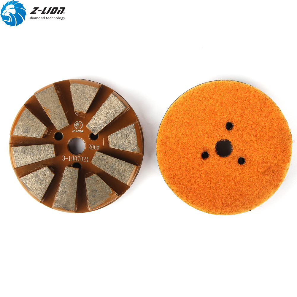 3″ 10 Segments Metal Bond Diamond Grinding Polishing Pad Concrete Marble Granite
