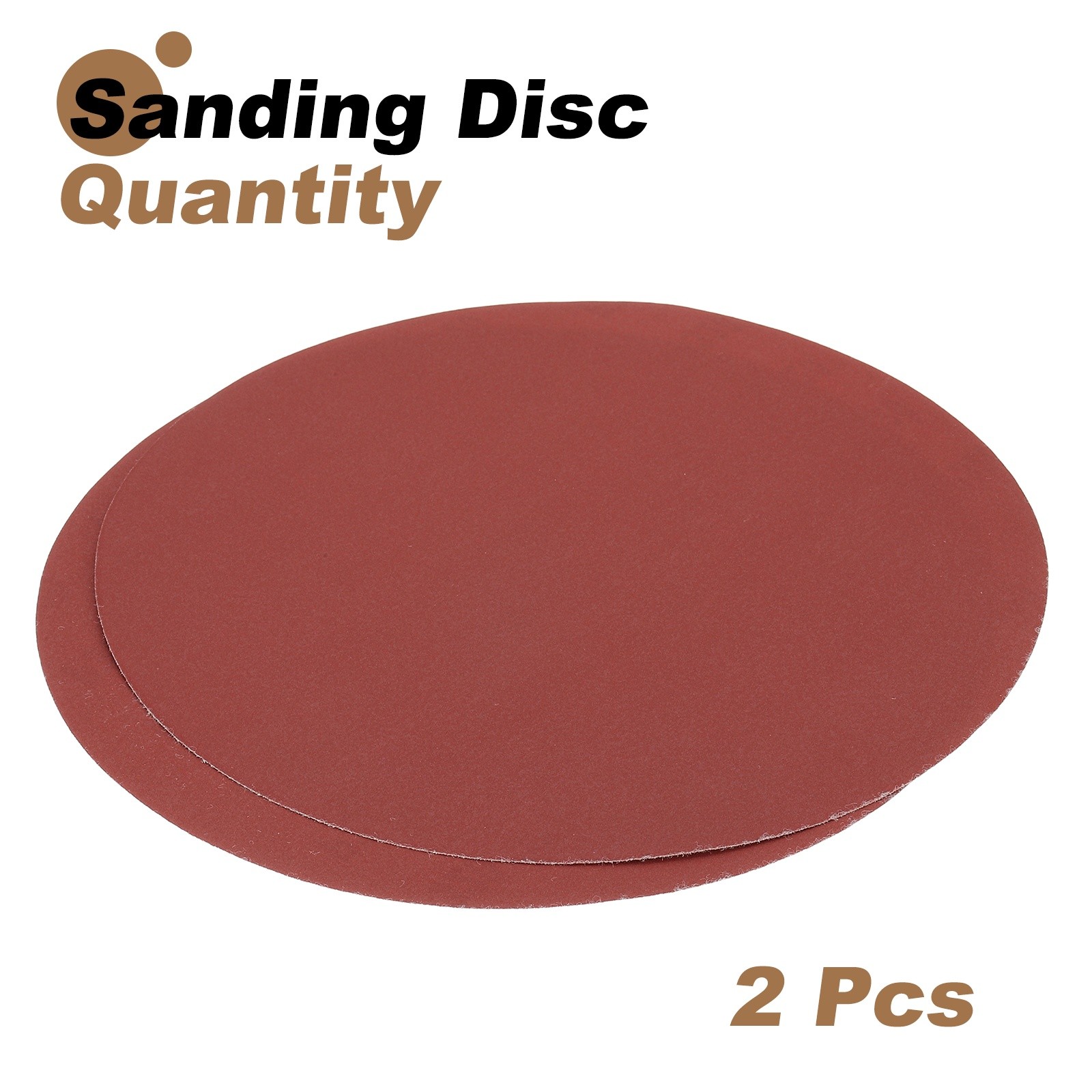 2pcs 10″ Hook and Loop Sanding Discs 320 Grits Aluminum Oxide Sandpapers