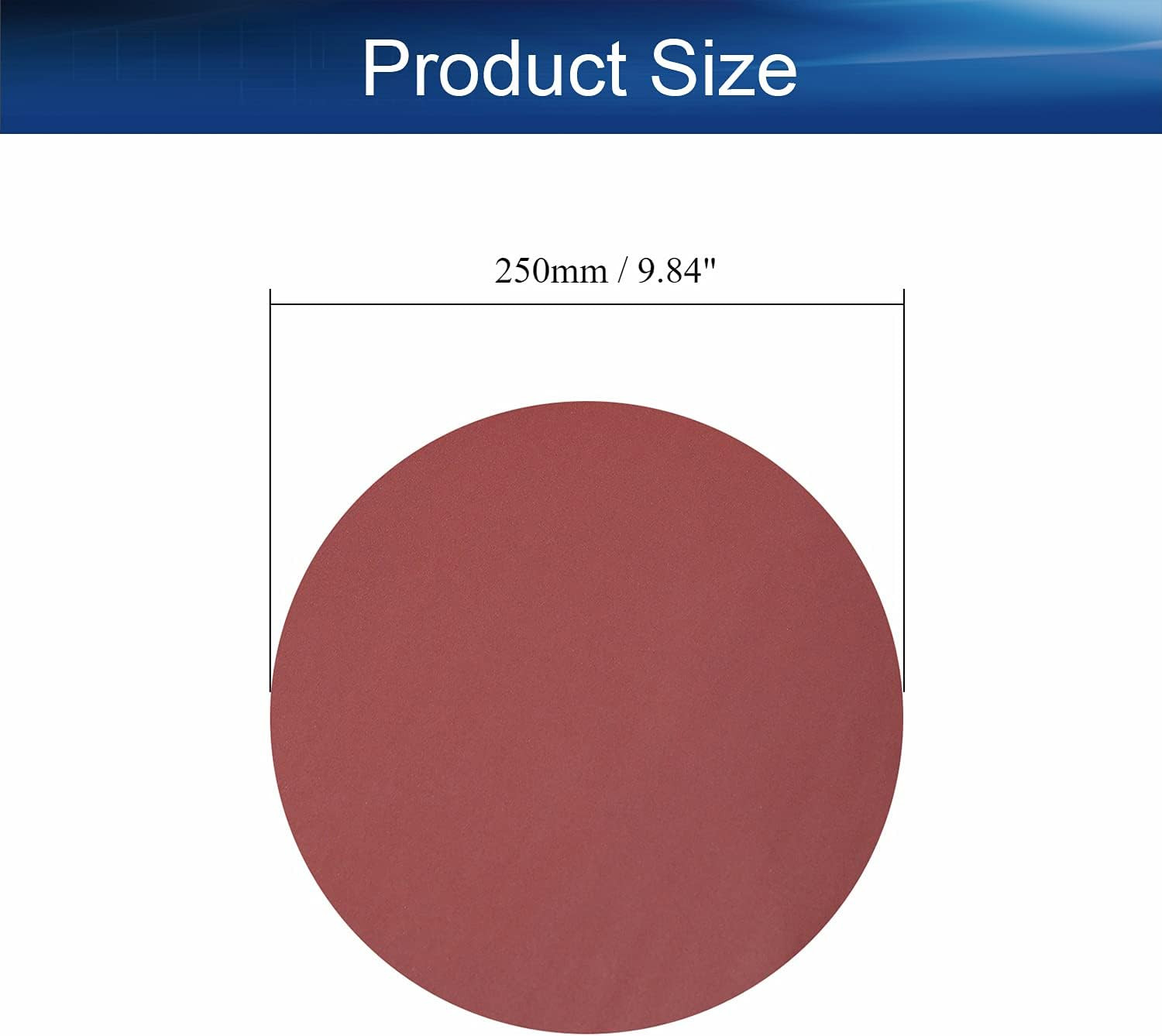 10-Inch PSA Sanding Disc 100 Grit Aluminum Oxide Self Stick Adhesive round Shape