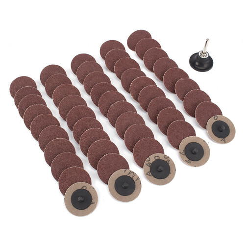 50mm 2″ Sanding Disc R-type Roll Lock Surface Grinding Discs with 1/4” Holder