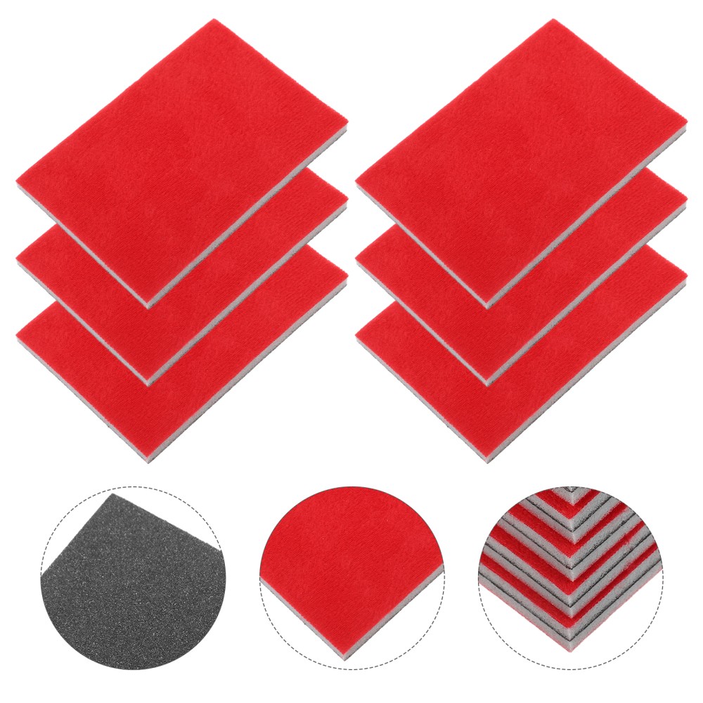 30Pcs Medium Grit Sanding Sponge Sheets for Polishing Metal Plastic Red Sponge