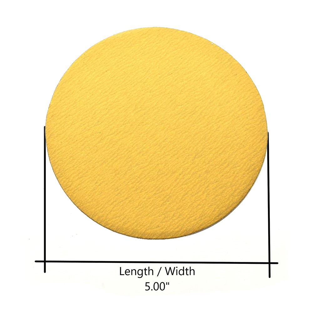 240 Grit 5″ Dia No-Hole PSA Sanding Paper 25PK (Ceramic Aluminum Oxide) SD509P