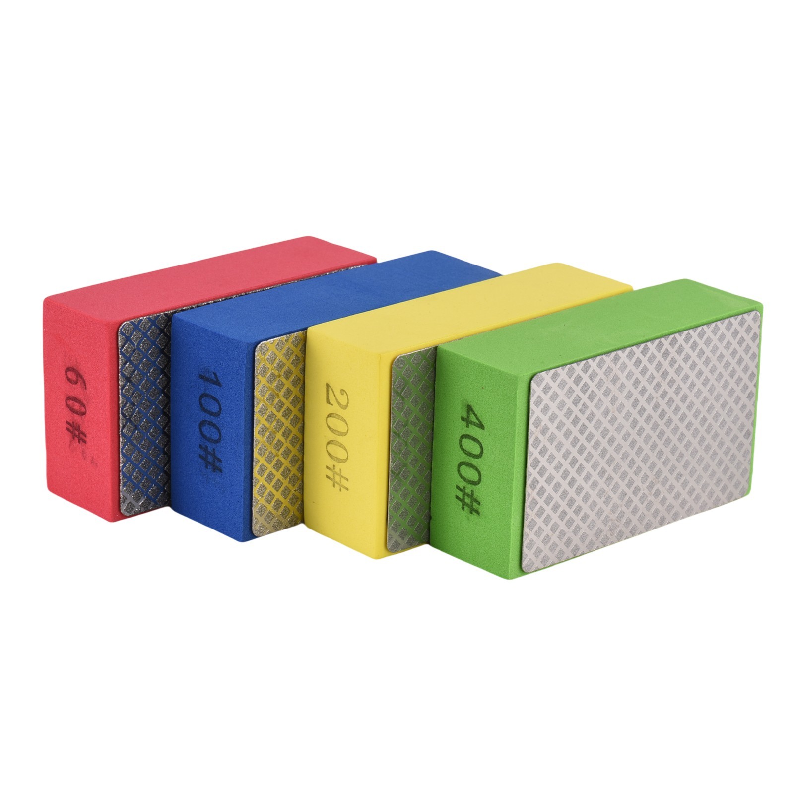 Diamond Hand Polishing Pads, Hand-Held Sanding Block for Stone Glass Metal Wood