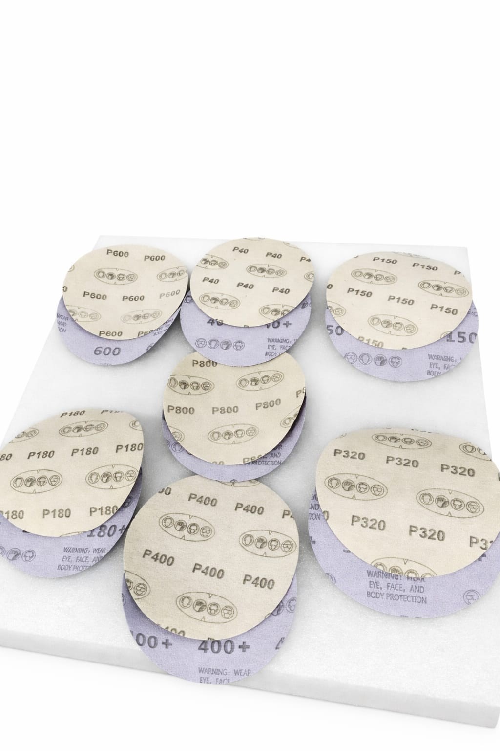 100 PCS – 6 in Sanding Discs 40-800 Grit Hook Loop Sander Orbital Sandpaper Pads