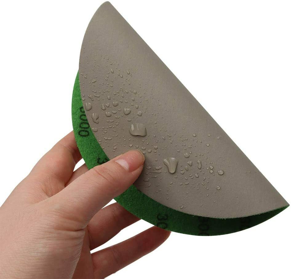 60pc 6 in Hook Loop Sanding Discs Wet Dry Sandpaper 800 1000 1200 1500 3000 Grit