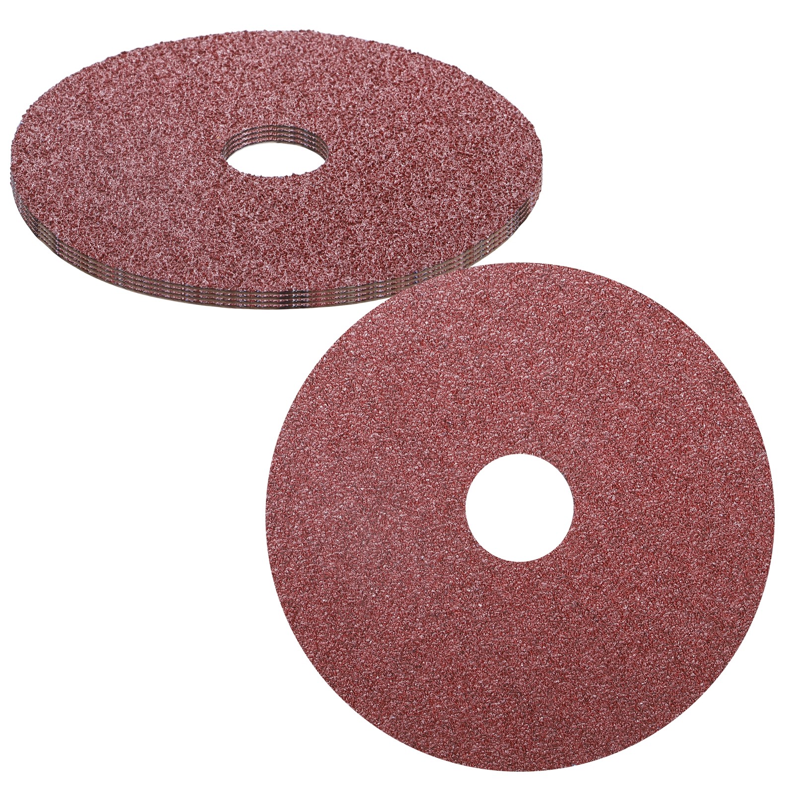 5 Pcs Ceramic Aluminum Oxide Discs – [4.5″ x 7/8″ Arbor Hole, 60 Grits], Red