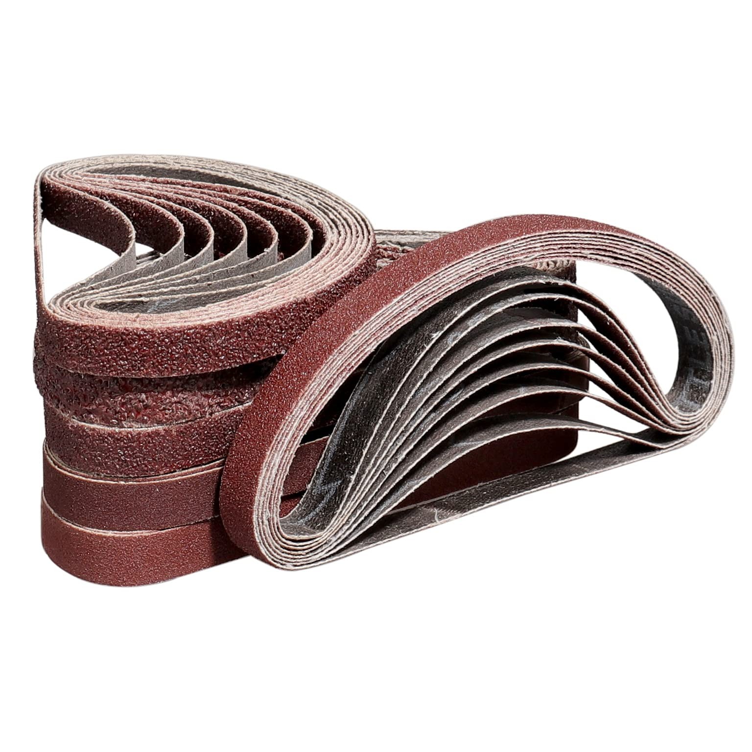 48 Pack Sanding Belts 3/8X13 Inches10X330mm 8 Each of 40/60/80/120/180/240 G…