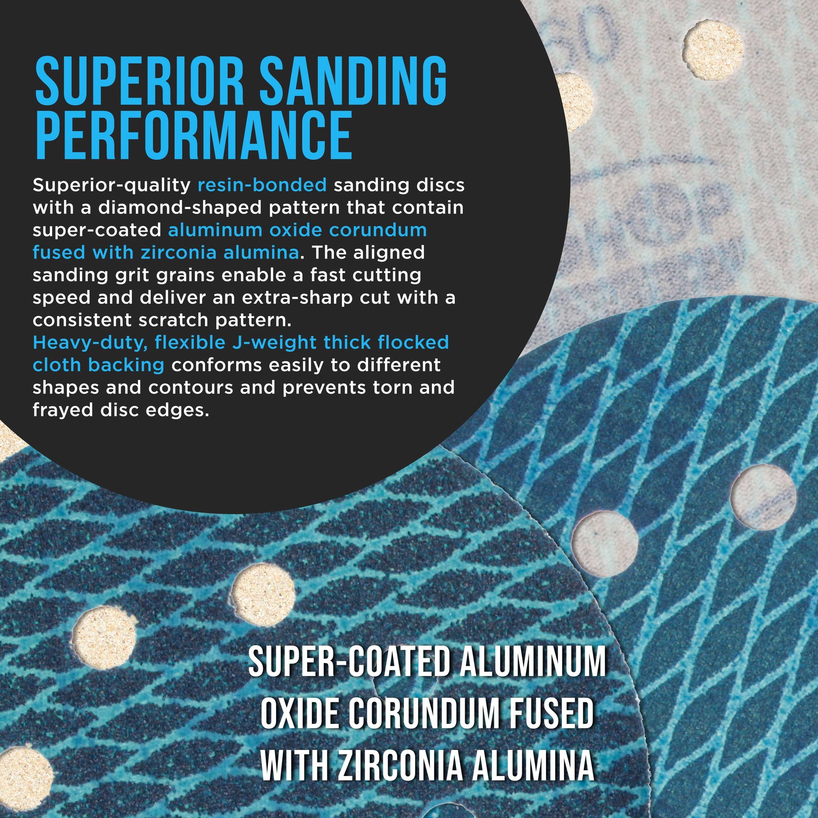 5″ Diamond Shape 8-Hole Sanding Discs 70 Disc Variety Pack Hook & Loop Sandpaper