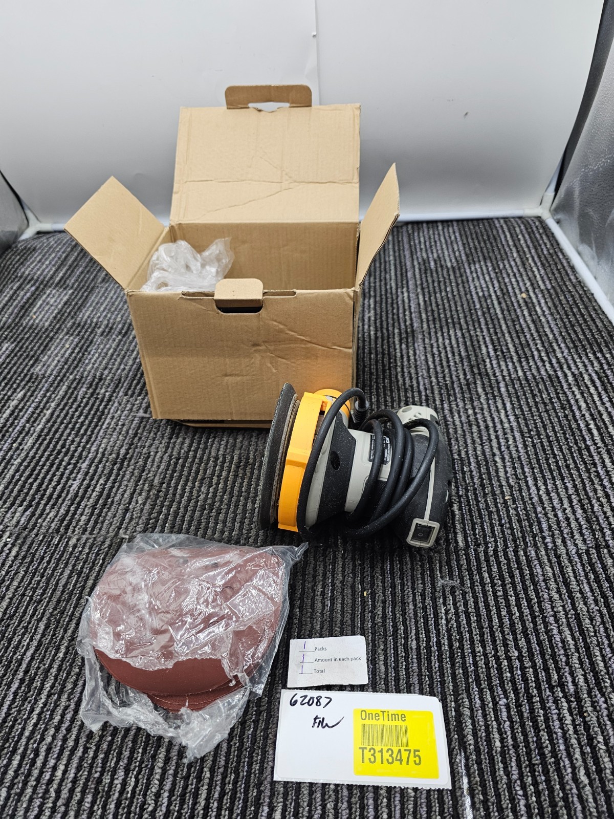 Deko DKOS30A125 300W Orbital Sander Sanding 14000RPM Sandpaper 125mm 2.5A 60Hz