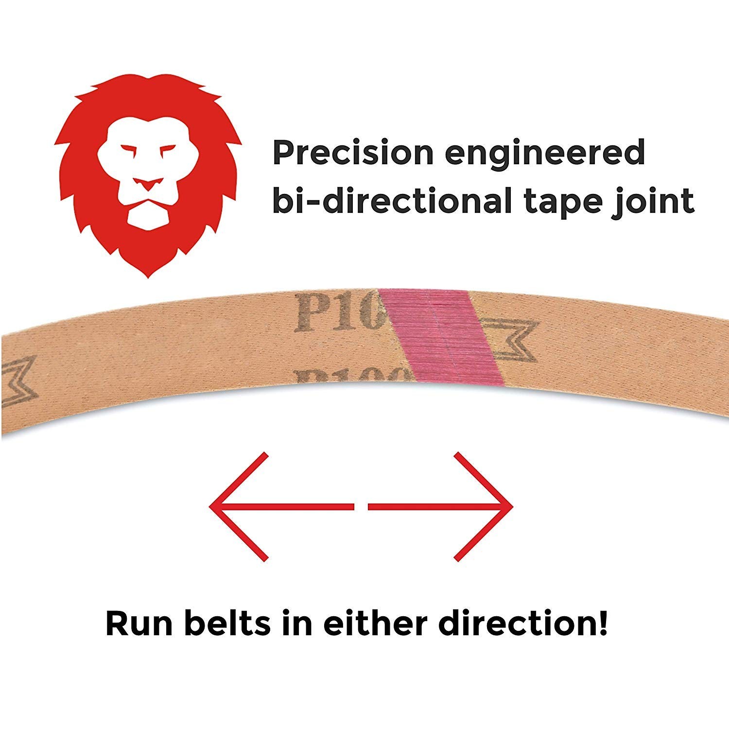 1/2 X 18 Inch 80 Grit Aluminum Oxide Air File Sanding Belts, 20 Pack Sanding …