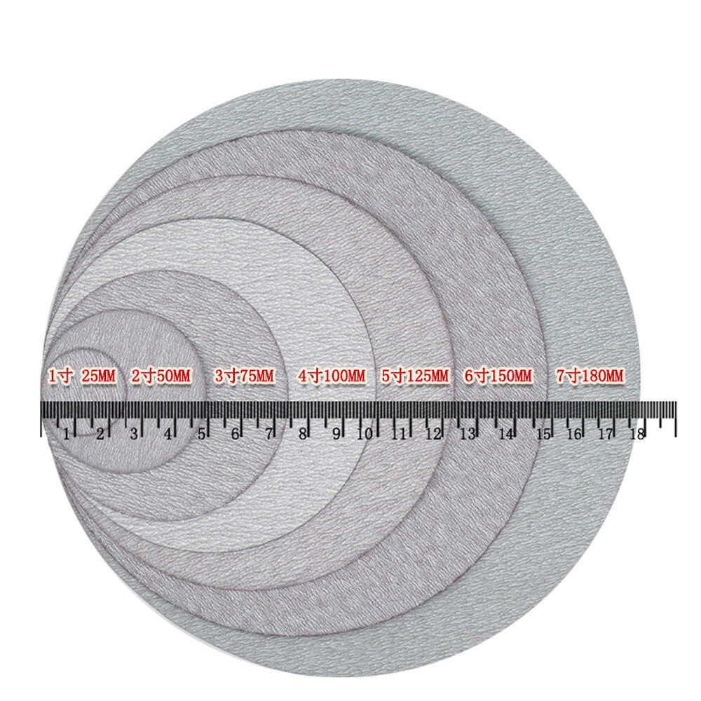 125mm Hook & Loop Sanding Disc 60-1000 Grit Orbital White Sandpaper Pads 5 inch