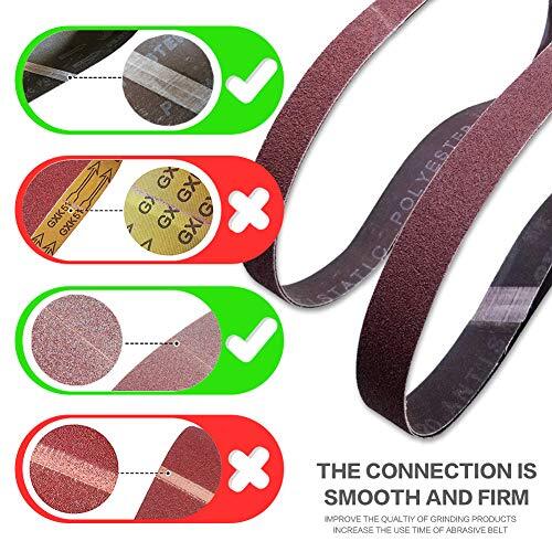 1×30 1 x 30 inch Sanding Belt Pack 1-Inch x 30-Inch12 Pcs4 Each of 80 120 150…