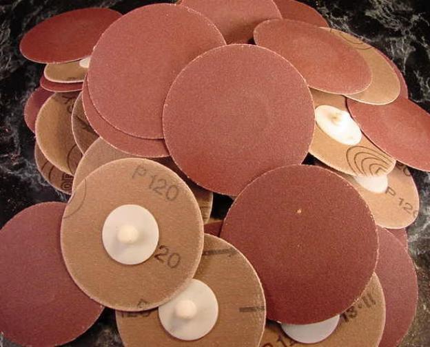 50pc 3 ” ROLL LOCK SANDING DISC 120 GRIT Made in USA Heavy Duty sand