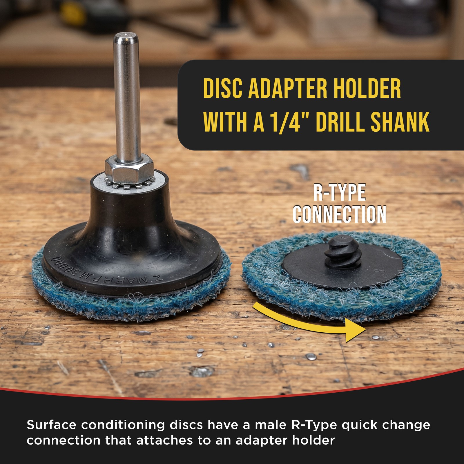 Dura-Gold 46 pc 2″ Diameter Surface Conditioning Sanding Discs Variety Pack, Pad