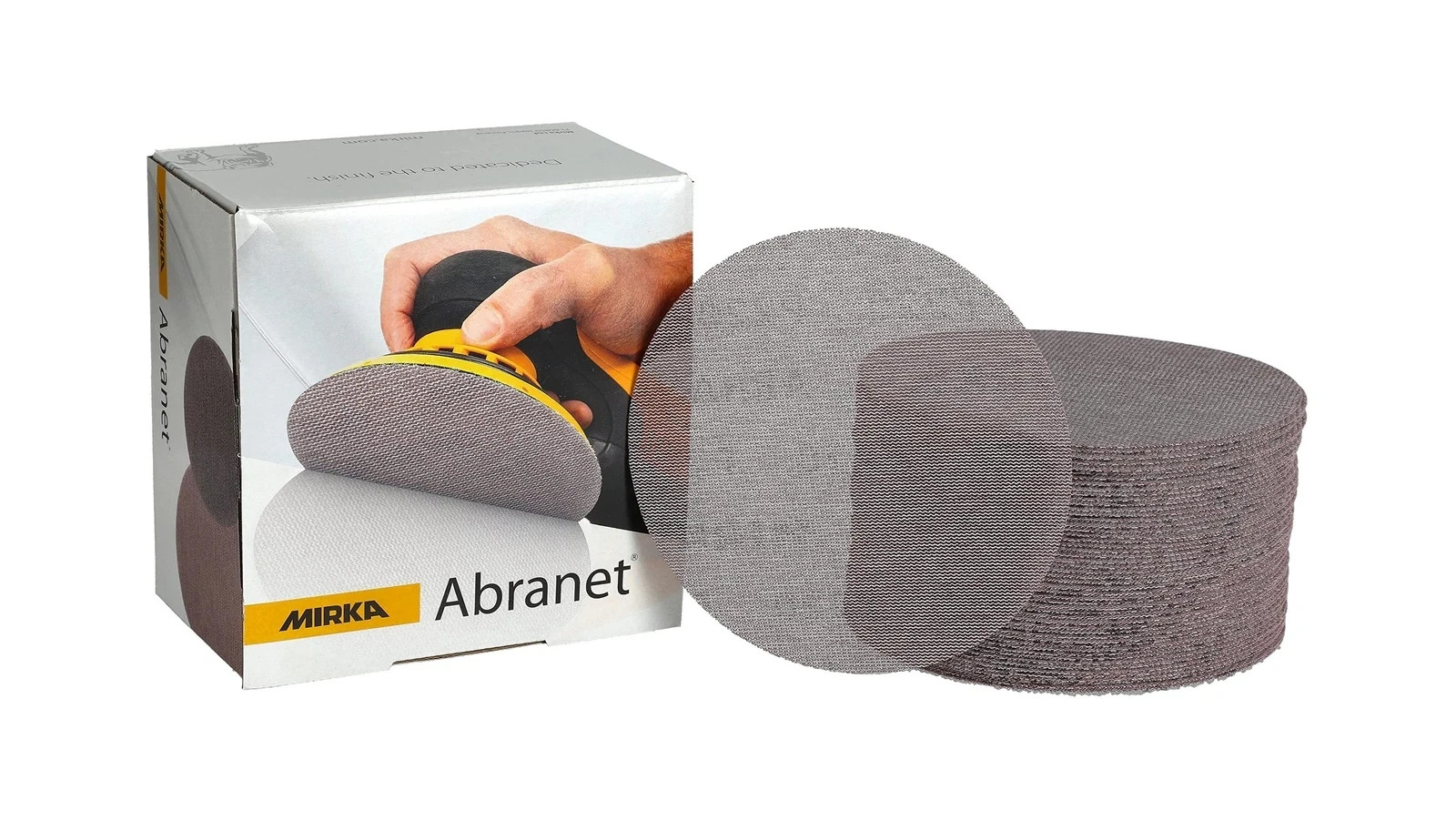 Mirka 9A-241-320 6-Inch 320 Grit Mesh Abrasive Dust Free Sanding Discs, Box o…