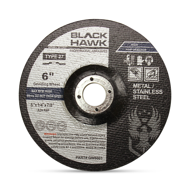 40 Pack – 6″ x 1/4″ x 7/8″ Metal Grinding Wheels T27 Discs for Angle Grinders