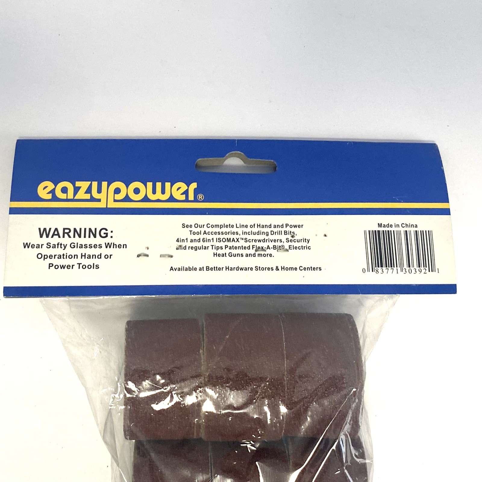 12pc Eazypower Sanding Drum Set 1” Long x 1 1/2” Diameter 120 Grit Drum Sleeves