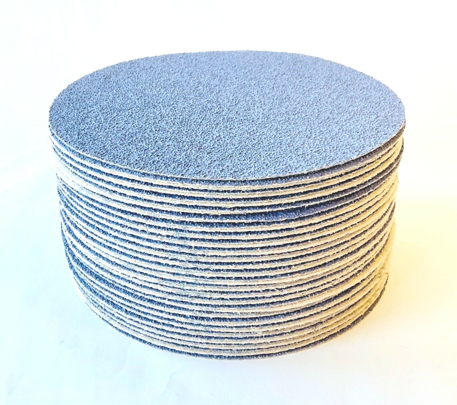 100 Discs Ceramic Sandpaper (no holes) hook & loop New 6″ in. (150mm) P120 Grit
