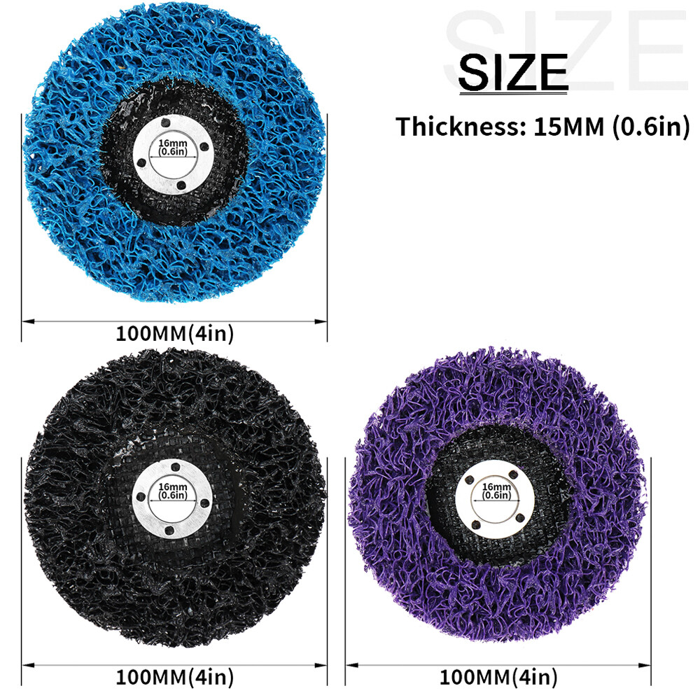 1Pcs 4/4.5/5inch Easy Poly Strip Sanding Discs Remove Paint Rust Cleaning Tool