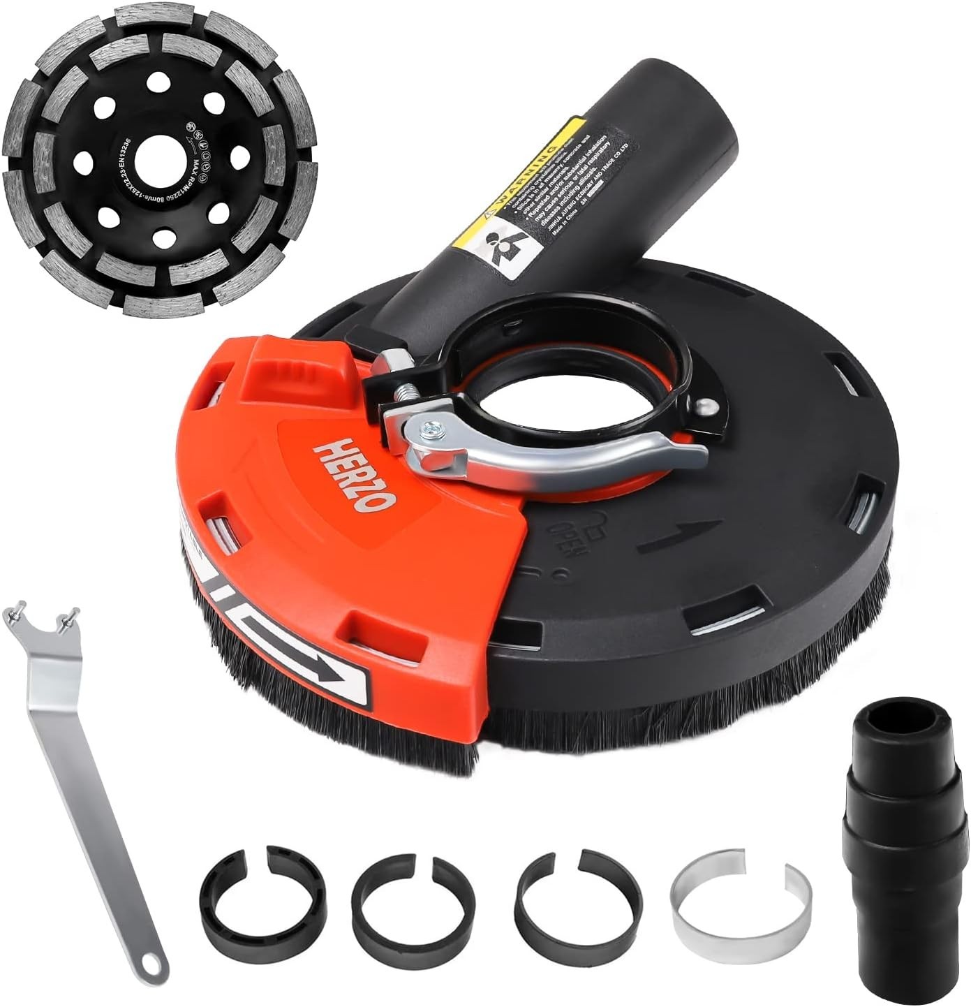 All-in-One Dust Collection Shroud and 5″ Cup Wheel for Angle Grinder Excellence