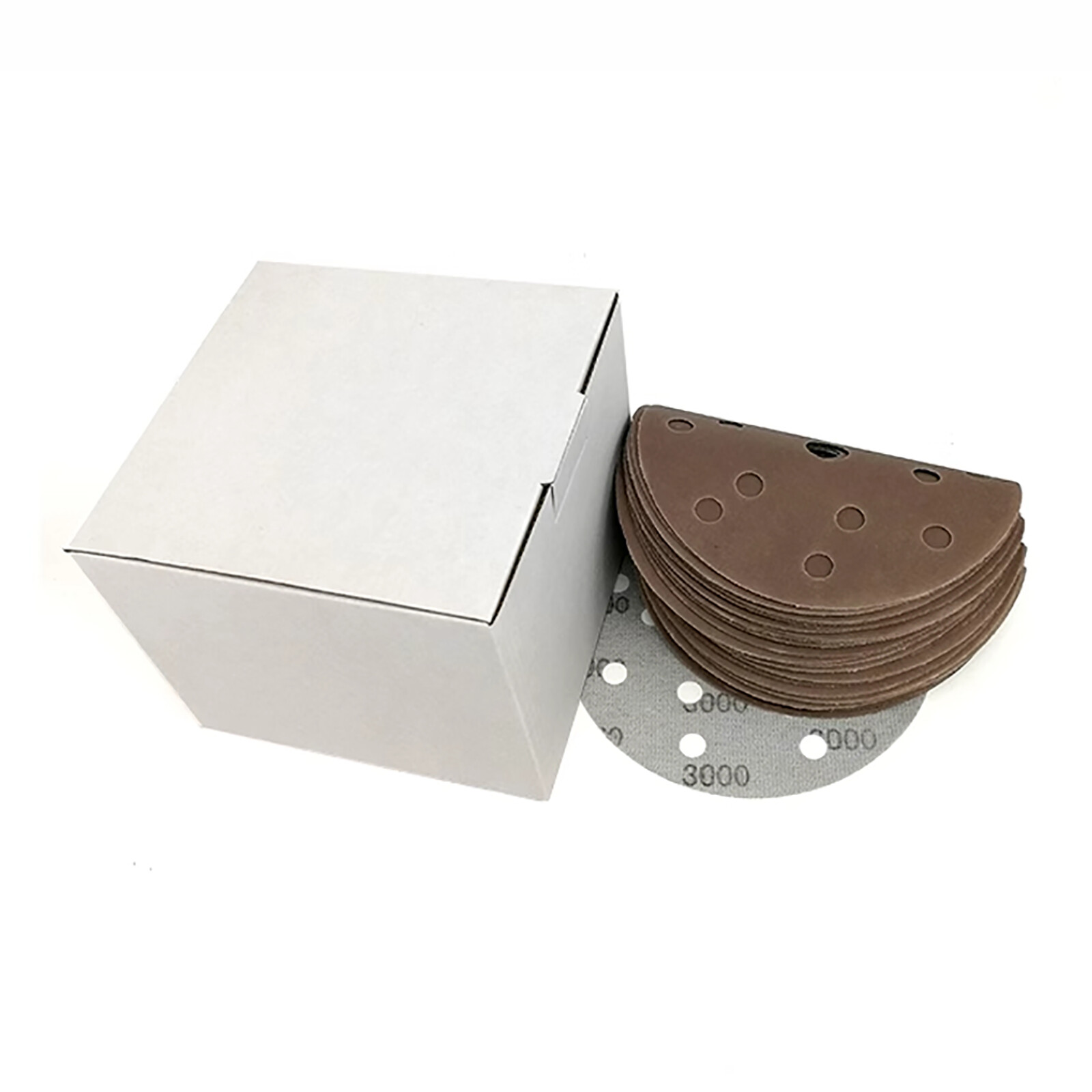 6 Inch 150mm Wet and Dry Sanding Discs Sandpaper Film Pads 600-5000 Grit 15 Hole