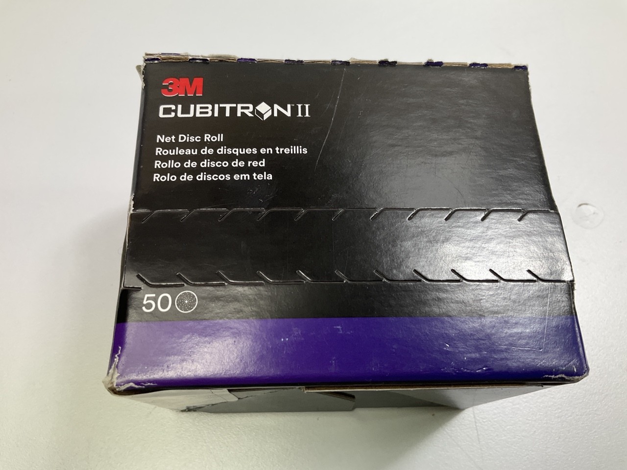 3M 31681 3″ Cubitron Net Sanding Disc Roll Grit 150+, Qty: 50