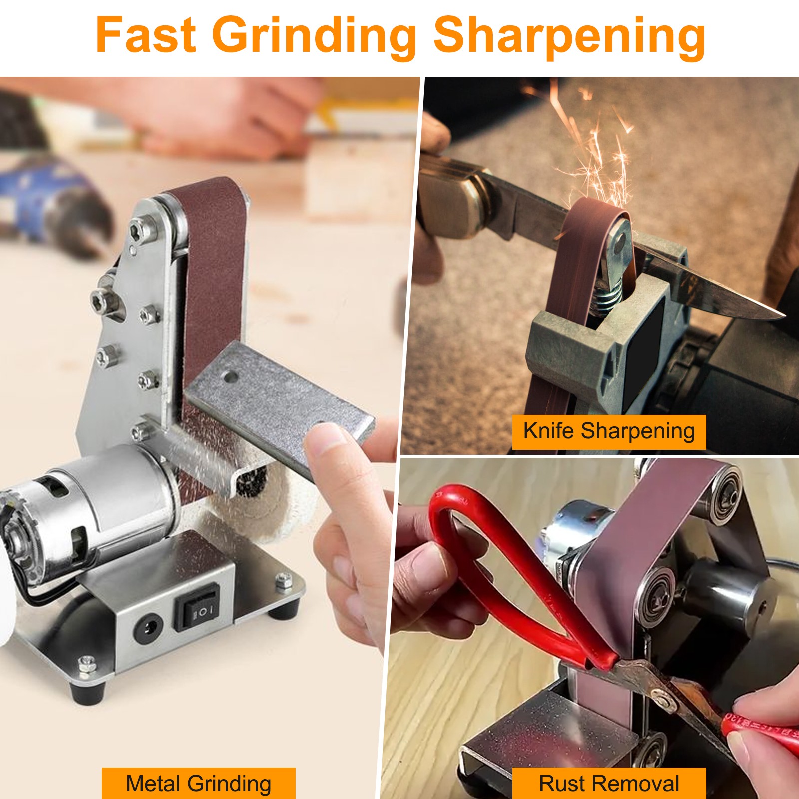 35x 1.18×13″ Sanding Belts 80-1000Grit Air File Belt Sander Sandpaper for Metal