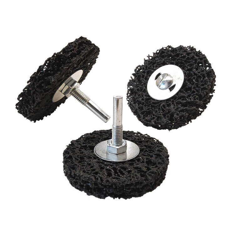3pk Paint Stripping Disc Drill Attachment, 3″ Rust Removal Wheel on 1/4-in Shank