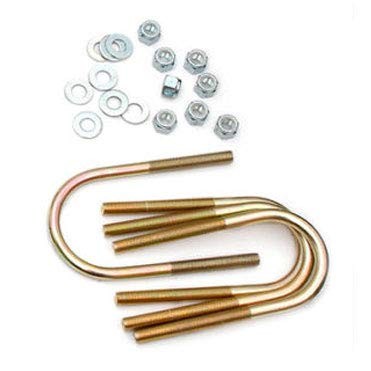 1/2″ Round Suspension U-Bolts – 1/2″ x 2.75″ W x 6.25″ L, Set of 4