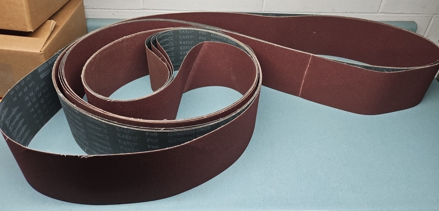 Belt Sander Extra Length 6″ x 212″ P60 Grit Aluminum Oxide (Qty 4)