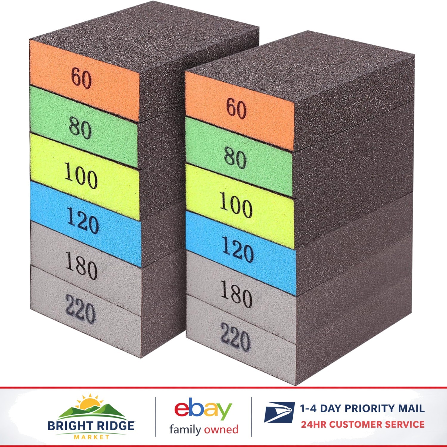 Versatile Sandpaper Blocks Set for Woodworking, Drywall and Furniture Projects