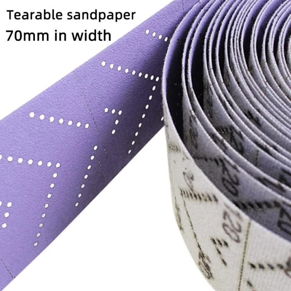 2 Rolls 2-3/4″x13 yard Ceramic Sanding Paper P320 Anti-Clogging for Automotive